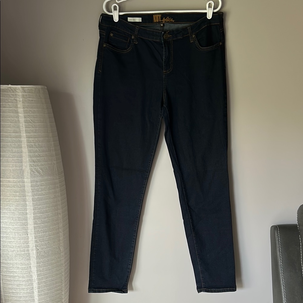 KUT FROM THE KLOTH Women’s Lucille Skinny Stretch Dark Wash Jeans